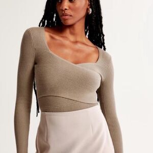 Abercrombie Wrap Sweater Top Size XS